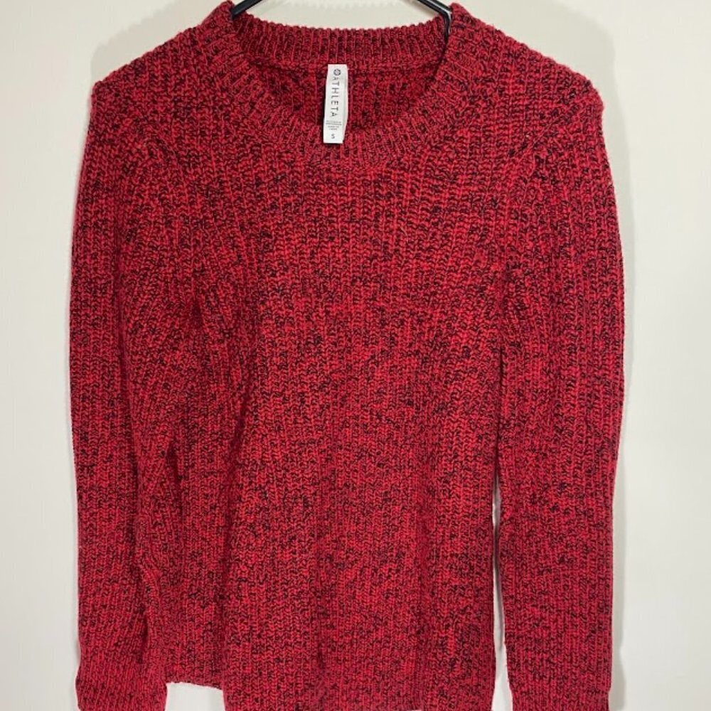 Athleta Sierra Crew Neck Wool Blend Sweater